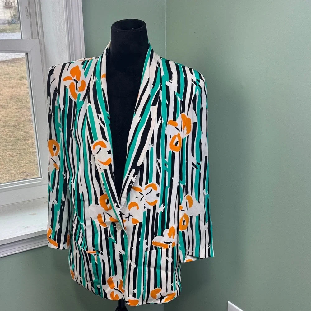 Vintage Christian Dior separates Black and Green Jacket 12